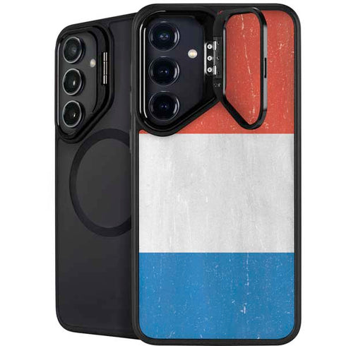 Netherlands Flag Distressed Galaxy S25 Kickstand Case